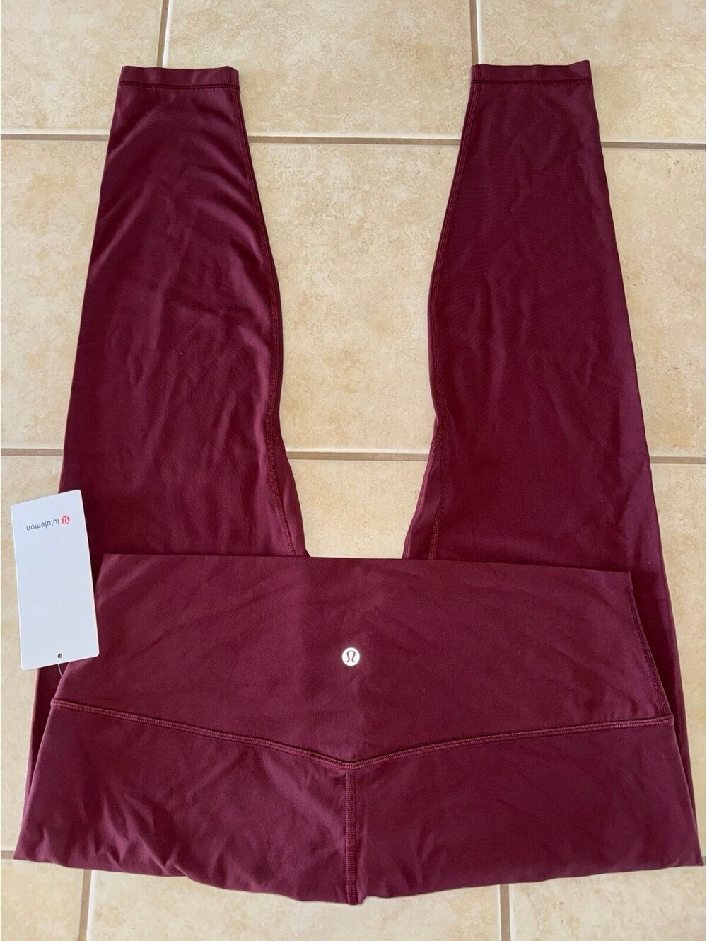 Lululemon Align High Rise 28” Red Merlot Size 16 NWT